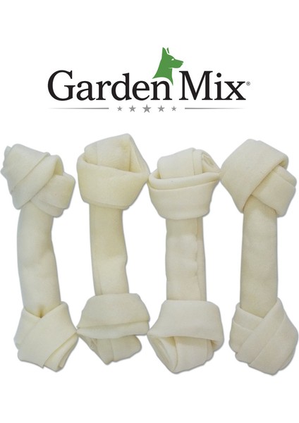 Garden Mix Gardenmıx Beyaz Düğümlü Derı Kemık 5-5,5” – 4'lü