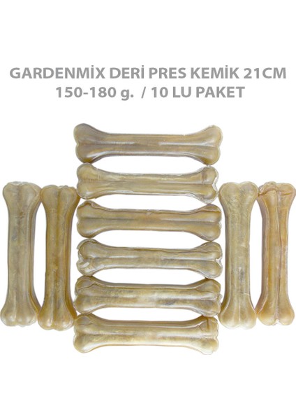 Garden Mix Gardenmix Deri Pres Kemik 21CM 150-180 G.10LU Pakt