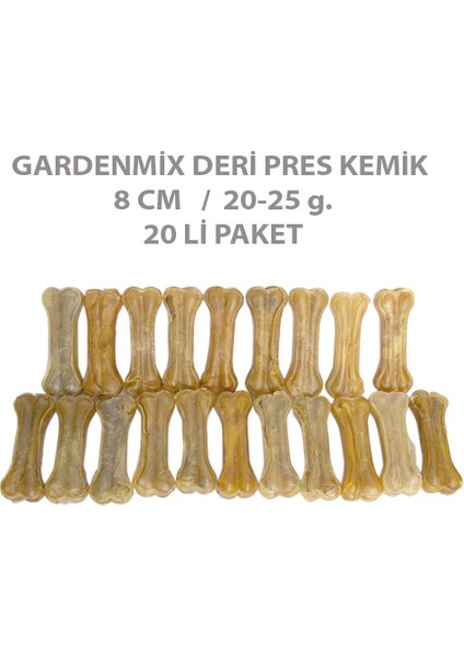 Garden Mix Gardenmix Deri Pres Kemik 8 cm 20-25 G.20 Li Paket