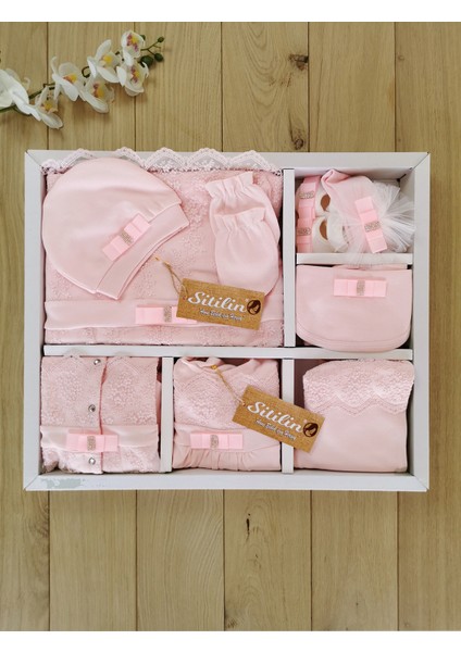 Kız Bebek Fransız Dantelli Lüks 10 Lu Hastane Çıkışı Defne Sabunlu Yenidoğan Set fiyatları