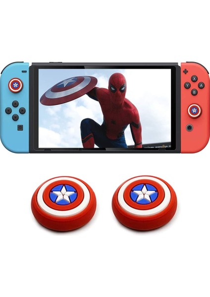 Nintendo Switch 2 Adet Kabartma Desenli Analog Başlığı
