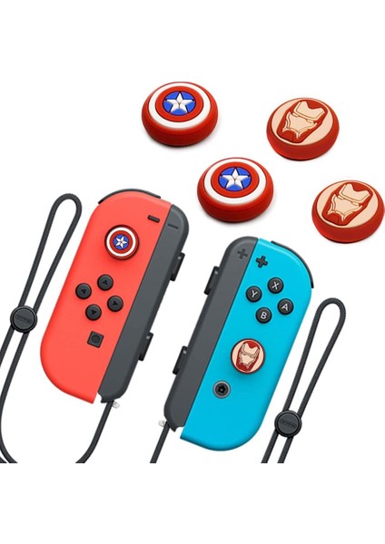 Nintendo Switch 2 Adet Kabartma Desenli Analog Başlığı