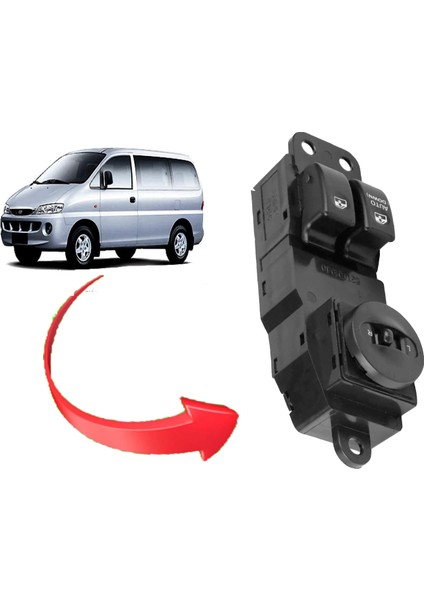 Hyundai H1 Starex Cam Düğmesi Anahtarı Sol Çiftli 2001--2006 fiyatları