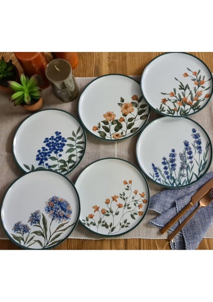 Flower Garden 24 cm Servis Takımı 6 Parça
