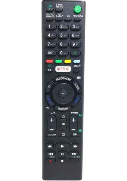 Doğa Bilişim Sony RMT-TX100D Netflıx 3D Smart LED Tv Uyumlu Kumanda
