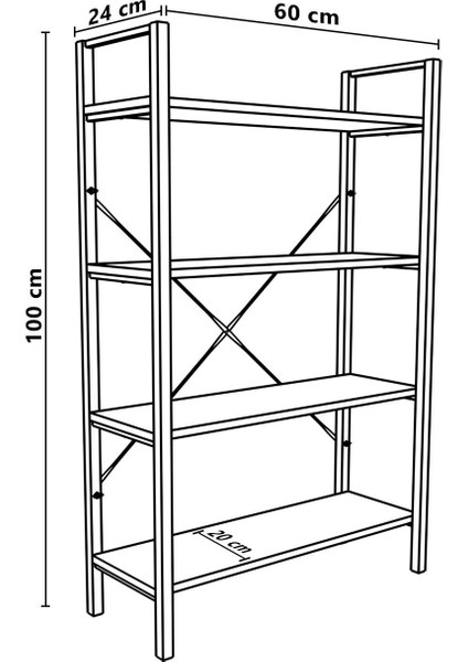 Dekoratif Kitaplık Ahşap Çok Amaçlı Raf Mini Kitaplık Siyah modelleri