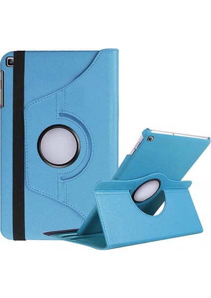 Samsung Galaxy P610 Kılıf (Tab S6 Lite) Standlı Pu-Leather Desing Tablet Kılıfı Mavi