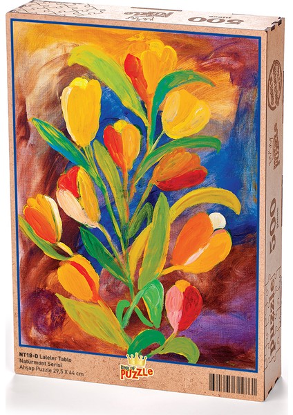 Laleler Tablo Ahşap Puzzle 500 Parça