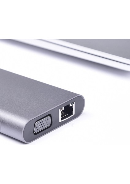 10 In 1 USB 3.0 HDMI 4K Sd Macbook Type-C Hub Çevirici Çoklayıcı