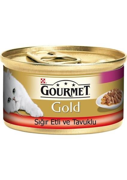 Sığır Etli ve Tavuklu Yetişkin Kedi Konservesi 85 gr