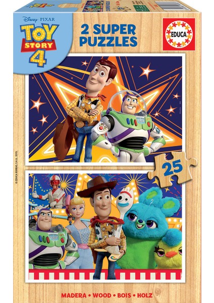 Toy Story 4 Puzzle Seti 2X25LI 18083