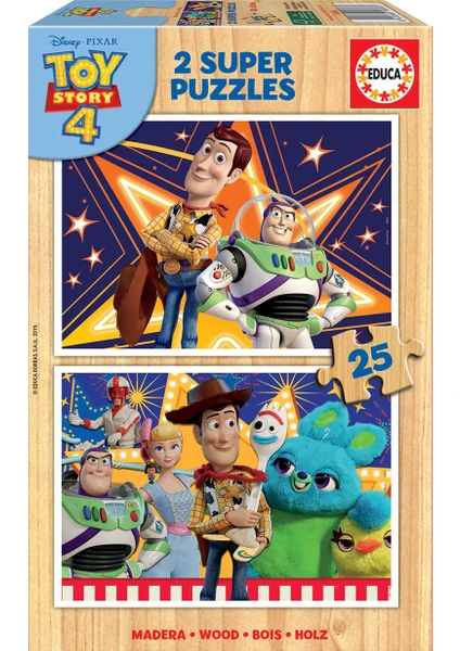 Toy Story 4 Puzzle Seti 2X25LI 18083