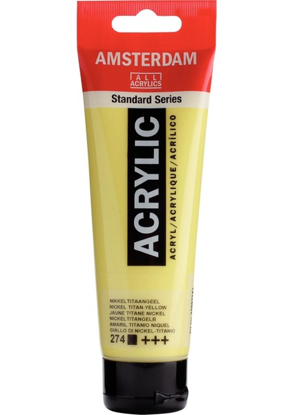 Standart Akrilik Boya 120 ml Nickel Titanium Yellow
