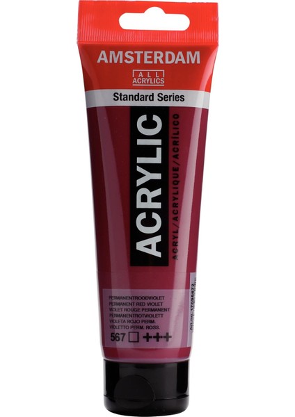 Standart Akrilik Boya 120 ml Permanent Red Violet