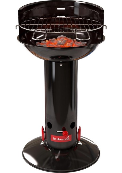 Loewy 40 Siyah Emaye Kömürlü Mangal/barbekü 40CM H 74.5cm