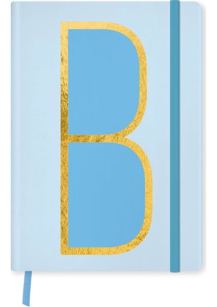 Monogram Harf Baskılı Defter: B