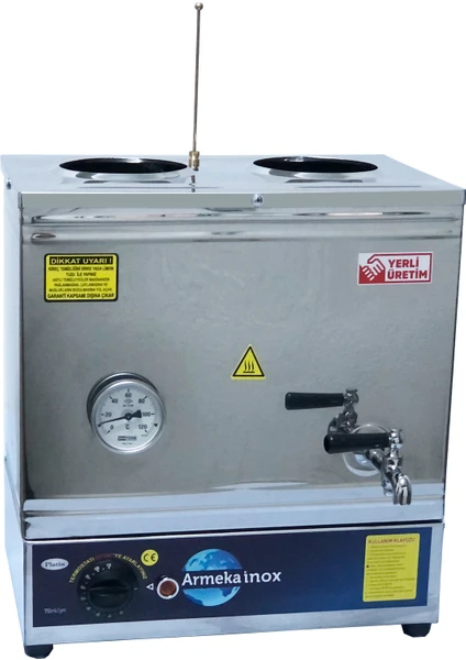 Platin 30 Litre Elektrikli Pleytsiz Çay Kazanı & Kahveci Kazanı & Kahve ve Çay Ocağı Inox