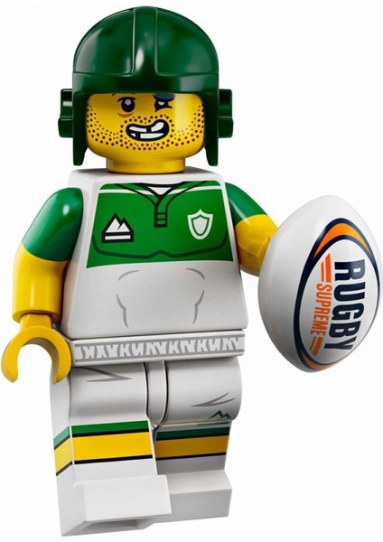 Minifigür Seri 19 - 71025 - 13 Rugby Player Minifigür