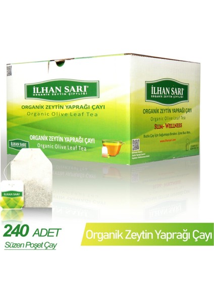 Ilhan Sarı Organik Zeytin Yaprağı Çayı Koli