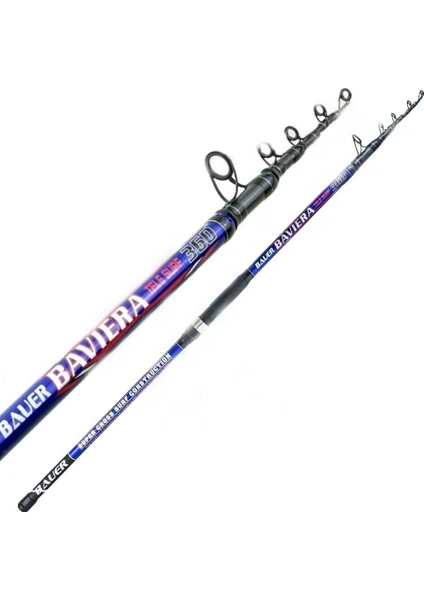 Bauer Baviera Teleskopik 390 cm 100-200GR Atar Surf Olta Kamışı