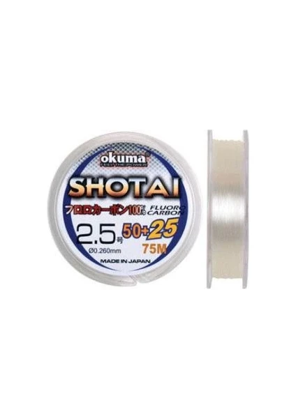 Shotai Fluorocarbon 75 mt 0,165 mm Misina