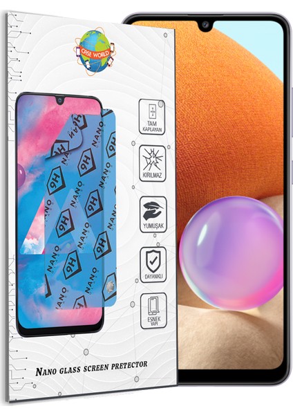 Samsung Galaxy A32 Nano Ekran Koruyucu Kırılmaz Esnek Cam fiyatları