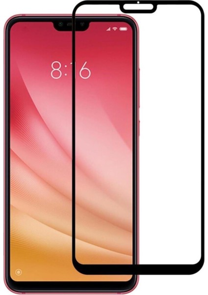 Xiaomi Mi 8 Lite Tam Kaplayan Temperli Ekran Koruyucu Cam