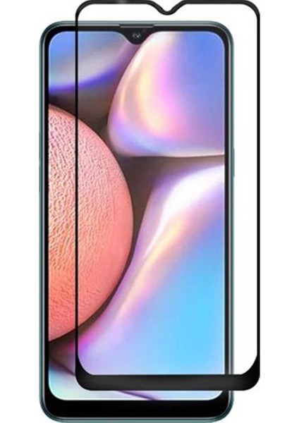 Samsung Galaxy A10S Tam Kaplayan Temperli Ekran Koruyucu Cam