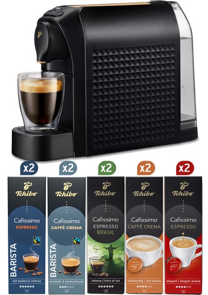 Cafissimo Easy Black  Gold Paket