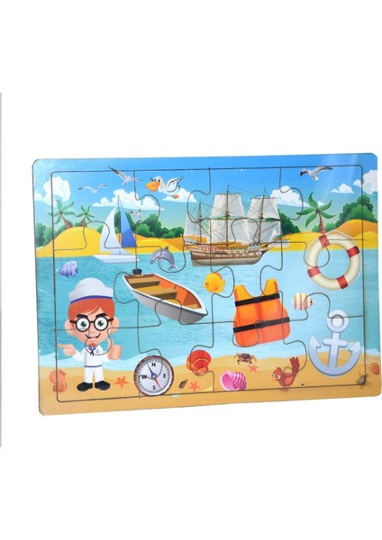 AHS001/6 Ahşap Çocuk Puzzle fiyatları