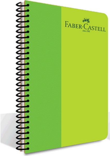 Faber Bicolor A4 60 Yaprak Pp Kapak Spiralli Kareli Defter Yeşil