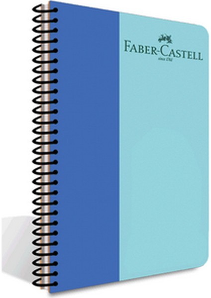 Faber Bicolor A4 100 Yaprak Pp Kapak Spiralli Çizgili Defter Mavi