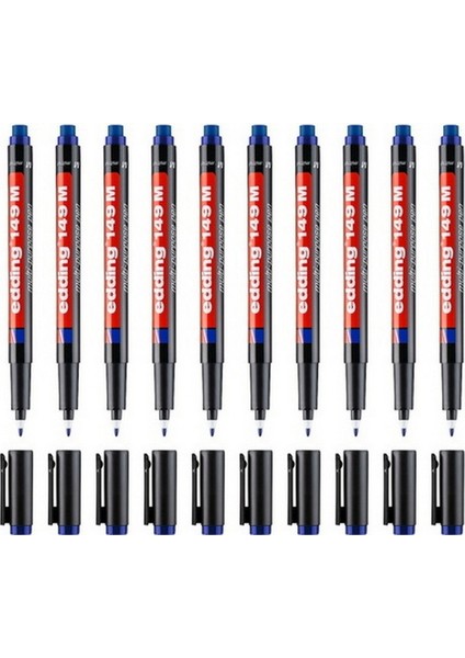 149M Asetat Kalem Silgili Mavi 10'lu