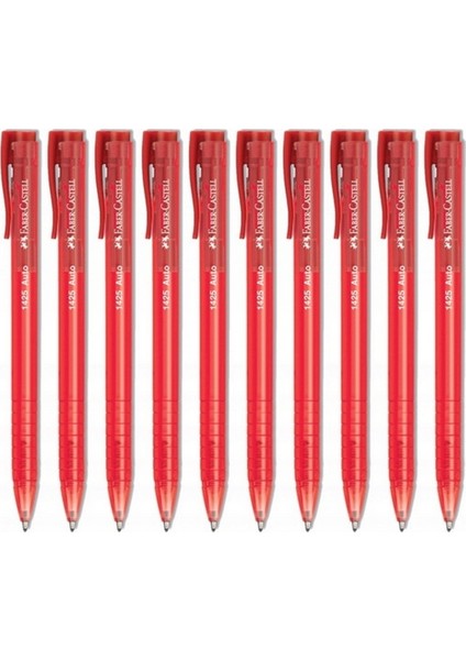 Faber 1425 Auto Tükenmez Kalem Kırmızı 10'lu