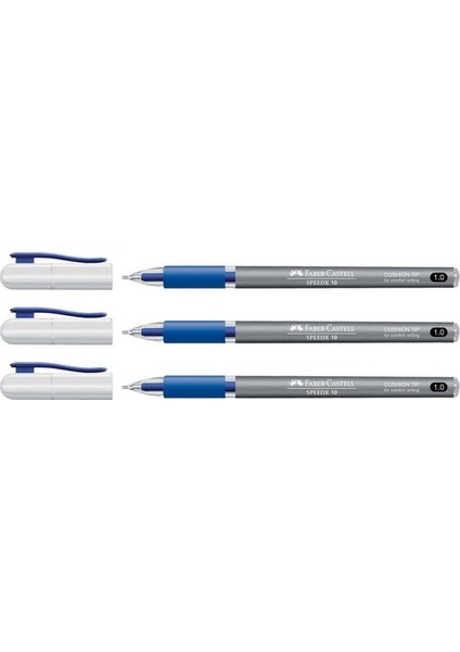 Faber Speedx 1.0 Tükenmez Kalem Mavi 3'lü