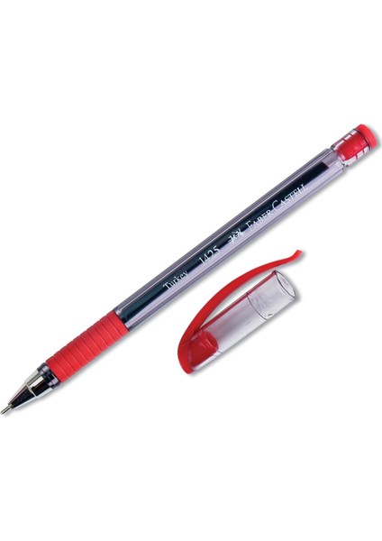 Faber 1425 0.7 mm Iğne Uçlu Tükenmez Kalem Kırmızı