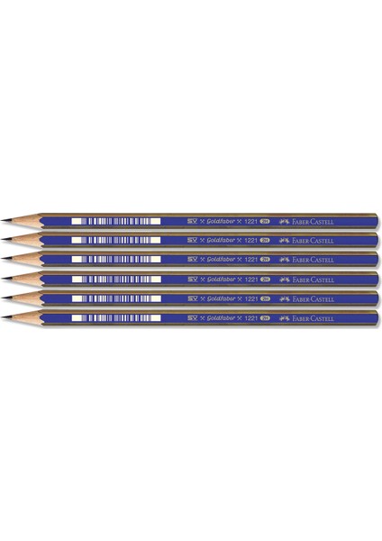 Faber 1221 Dereceli Resim Kalemi 2h 6'lı