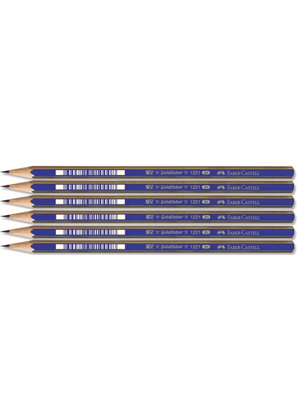 Faber 1221 Dereceli Resim Kalemi 3h 6'lı