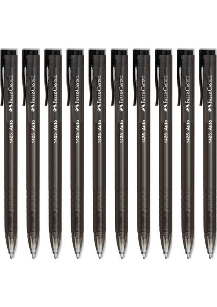 Faber 1425 Auto Tükenmez Kalem Siyah 10'lu