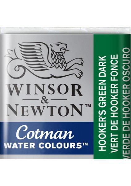 Cotman Yarım Tablet Sulu Boya Hooker's Green Dark