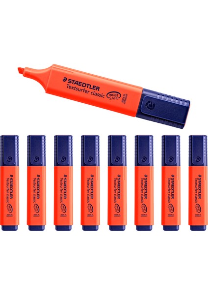 Classic Fosforlu Kalem Kırmızı