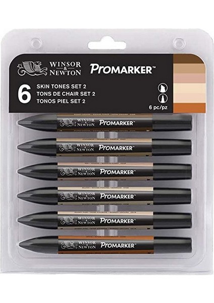 Promarker Ten Renkleri-2 6'lı Set