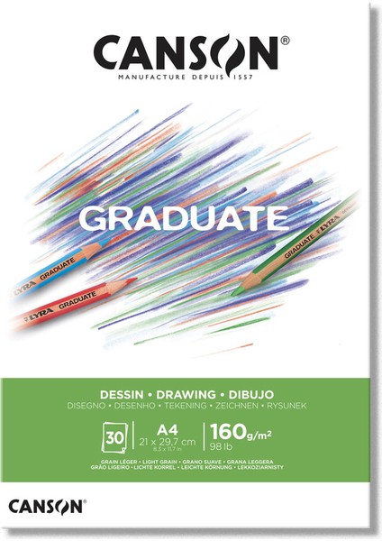 Graduate Drawing Eskiz Çizim Defteri 160 gr A4 30 Sayfa