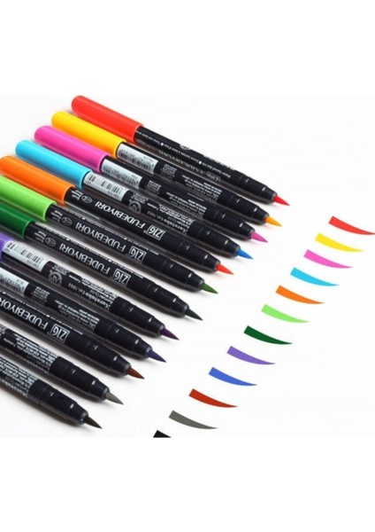 Fudebiyori Brush Pen Fırça Uçlu Kalem Seti 48 Renk