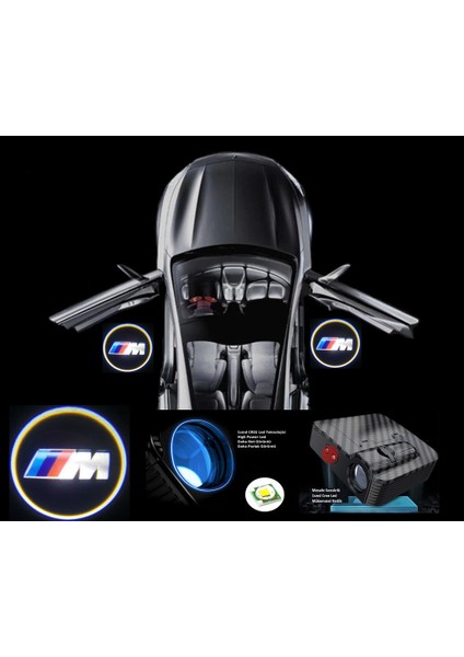 Bmw M Power Pilli Yapıştırmalı Kapı Altı Logo Mesafe ve Karanlık Sensörlü fiyatları