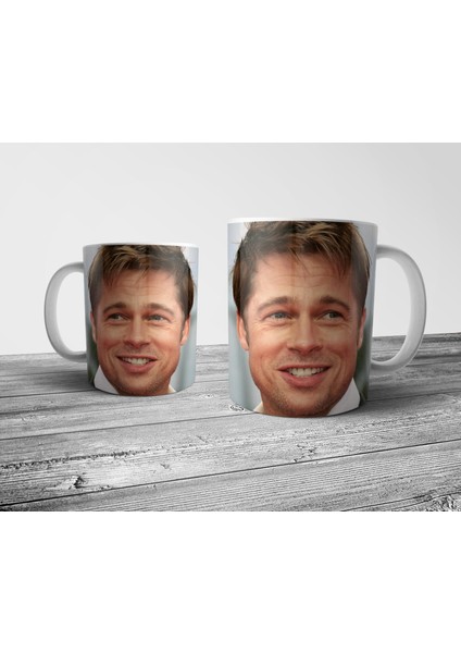 Brad Pitt Kupa Bardak Model 1