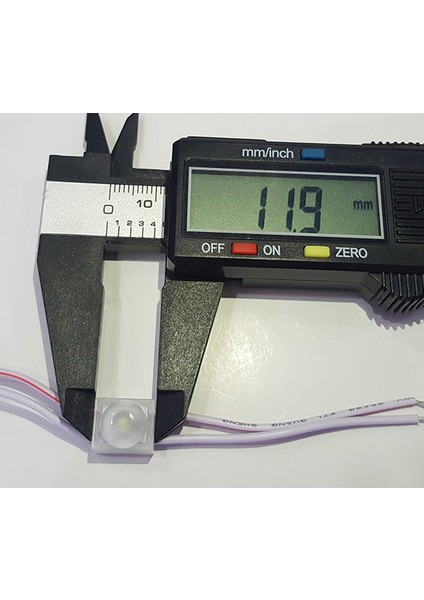 5 Adet Mini Boy Ayna Altı Led Kedi Gözü Kartal Gözü Gündüz Farı Led BEYAZ