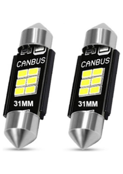 Platinium 31MM Japon Tip Kısa Sofit LED Ampul 6 Ledli Güçlü Işık
