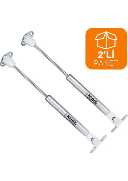 Dolap Amortisörü Gazlı Piston Kapak Hidroliği 27 cm 100N (2 Adet)