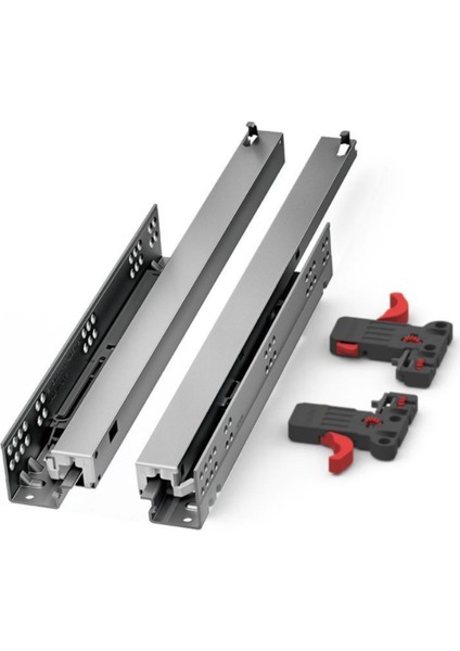 Smart Slide Frenli Çekmece Rayı Kısmi Açılım (Tek Açılım) 45 cm